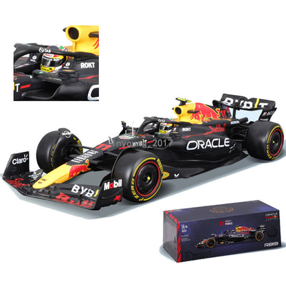 1:24 F1 Red Bull RB19 Model Car Diecast Vehicle Metal Toy Cars Sergio Perez #11