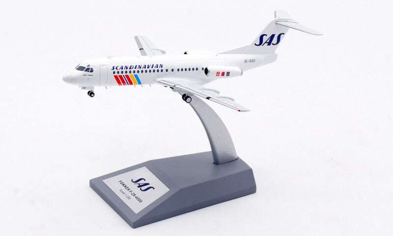 1:200 InFlight SAS Fokker F-28-4000 Passenger Airplane Diecast Aircraft Model