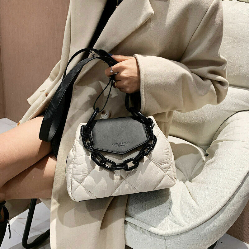 Tote Bag Leather Women's Handbag Chain Shoulder Crossbody Bags