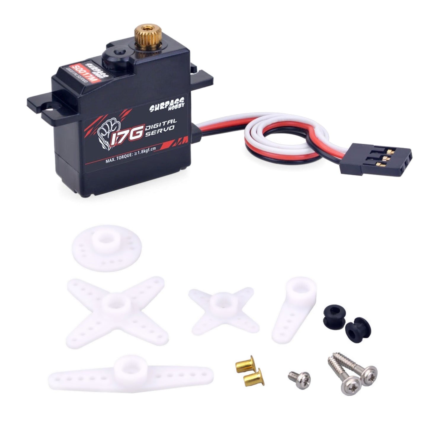 S0017M Micro Mini Servo Metal Gear 1.8KG Digital Servo For RC Plane Boat Car