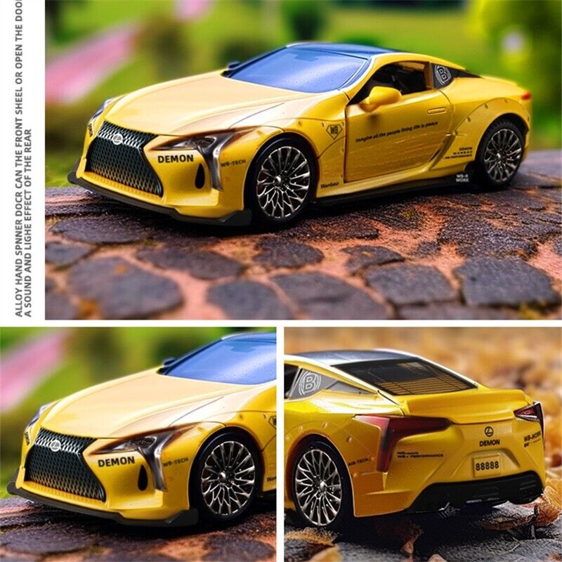 1:32 Lexus LC500 Druckguss Modell Auto Spielzeug Fahrzeug Legierung Sportwagen Soundlicht Geschenk-