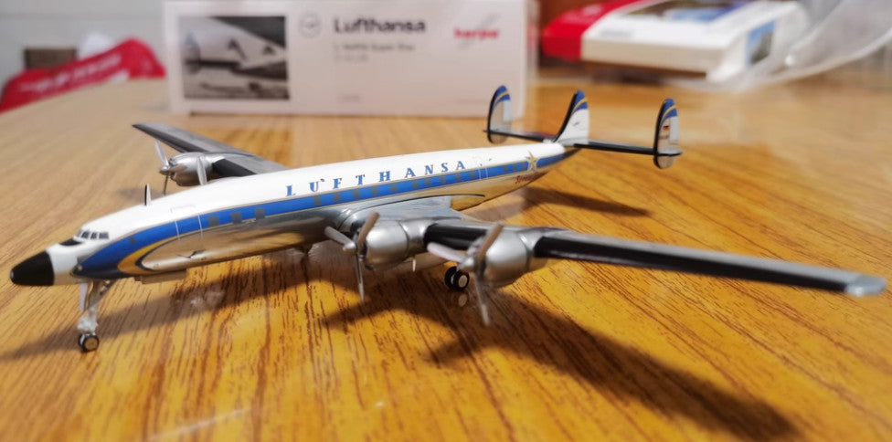 1:200 Herpa Lufthansa Lockheed L-1649A Plane Airplane Diecast Aircraft Model
