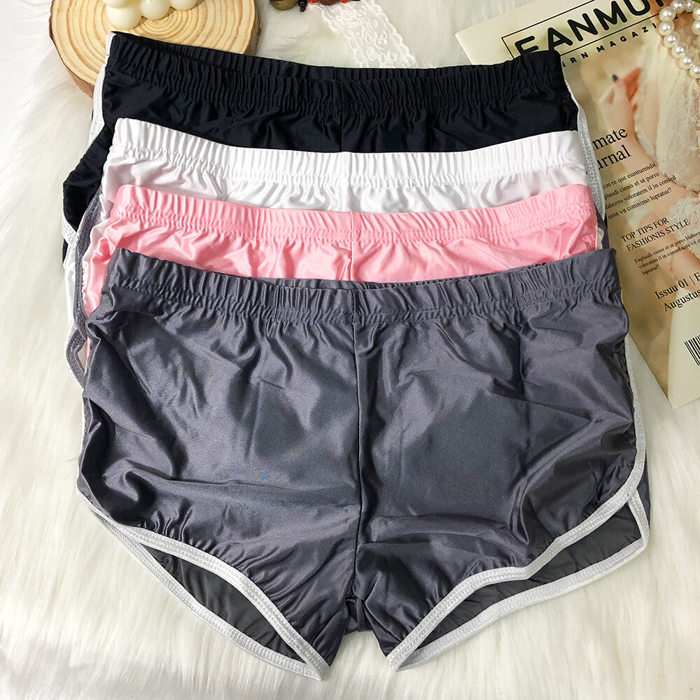 Sexy Womens Satin Panties Boyshorts Underwear High Cut Boxer Shorts Brief Thongs