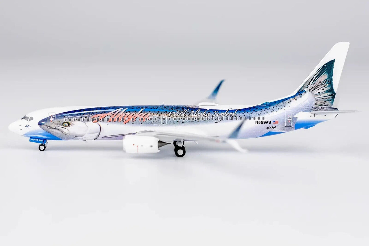 1:400 NG Model Alaska BOEING 737-800 Passenger Airplane Diecast Aircraft Model