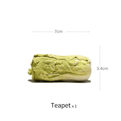Purple Clay Chinese Cabbage Tea Pet Ornament from Yixing