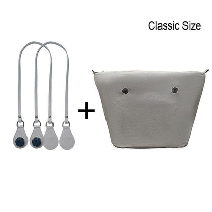 1set Canvas Lining Insert Inner Pocket 85cm Long Handles Microfiber Leather Bag