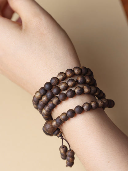 6mm Chinese Natural Eaglewood Handmade Exquisite Bracelets 31249