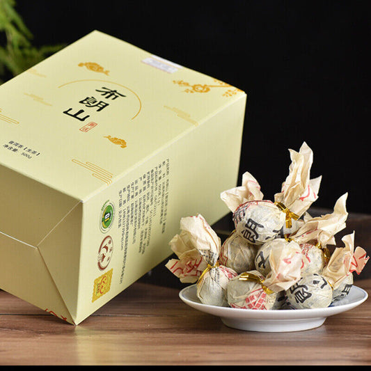 Green Tea Menghai Dragon Ball Puerh Raw Tea 500g Premium Big Tree Pu'er Tuocha-