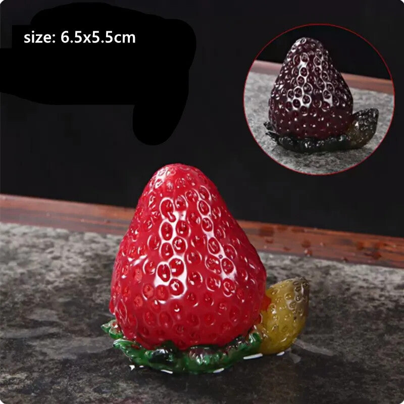 Fruit Model Color-changing Tea Pet Creative Resin Tea Table Decoration CutePot