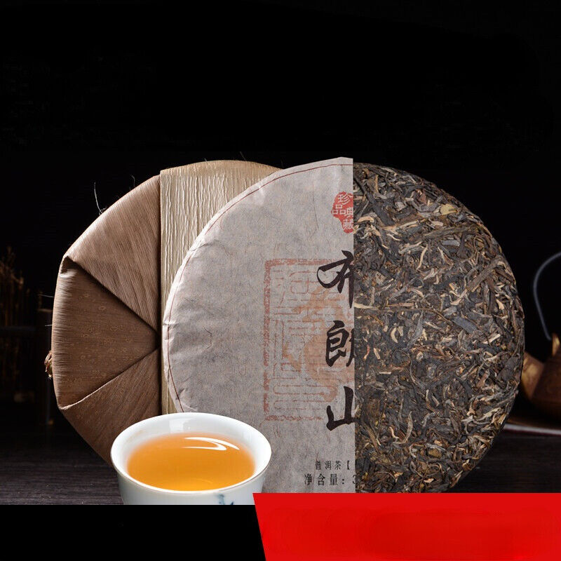 357g Premium Pu-Erh Raw Tea Cake Brown Mountain Big Tree Green Tea Slimming