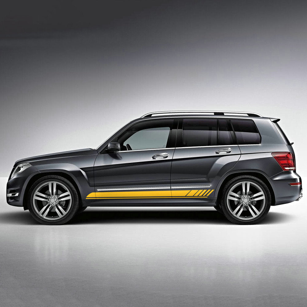 Racing Stripe Side Vinyl Decal For Mercedes Benz W164 GLE GLK Class Car Sticker