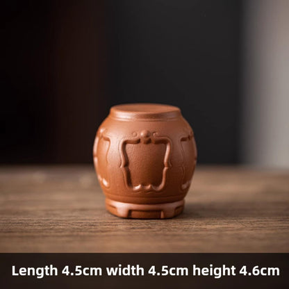 Teapot Cover Holder Purple Sands Tea Pet Ornament 4.6cm Tea Ceremony Tea Set