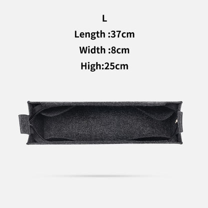 Purse Organizer Insert Felt Makeup Bag Zipper Luxury Handbag Tote Shaper Travel