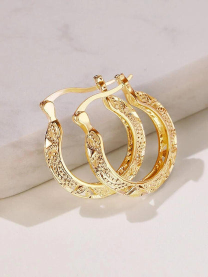 Aretes Argollas En Oro 10k Pendientes Joyerã­a Fina De Moda Regalos Para Mujer