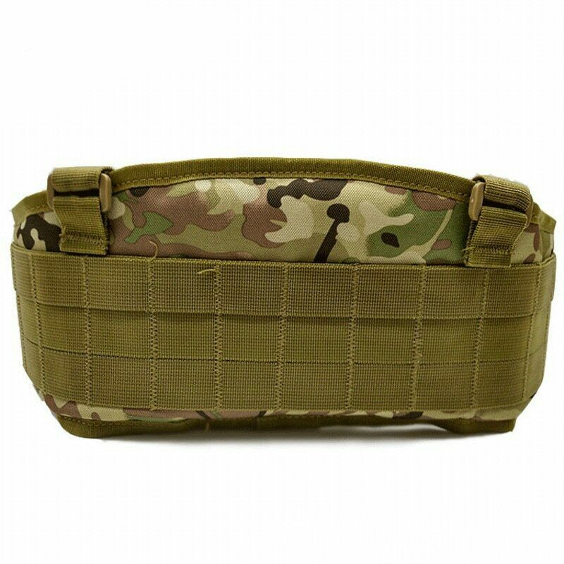 Army War Battle Belt Military Tactical Nylon Waist Bag Tools Carrier CS Belt
