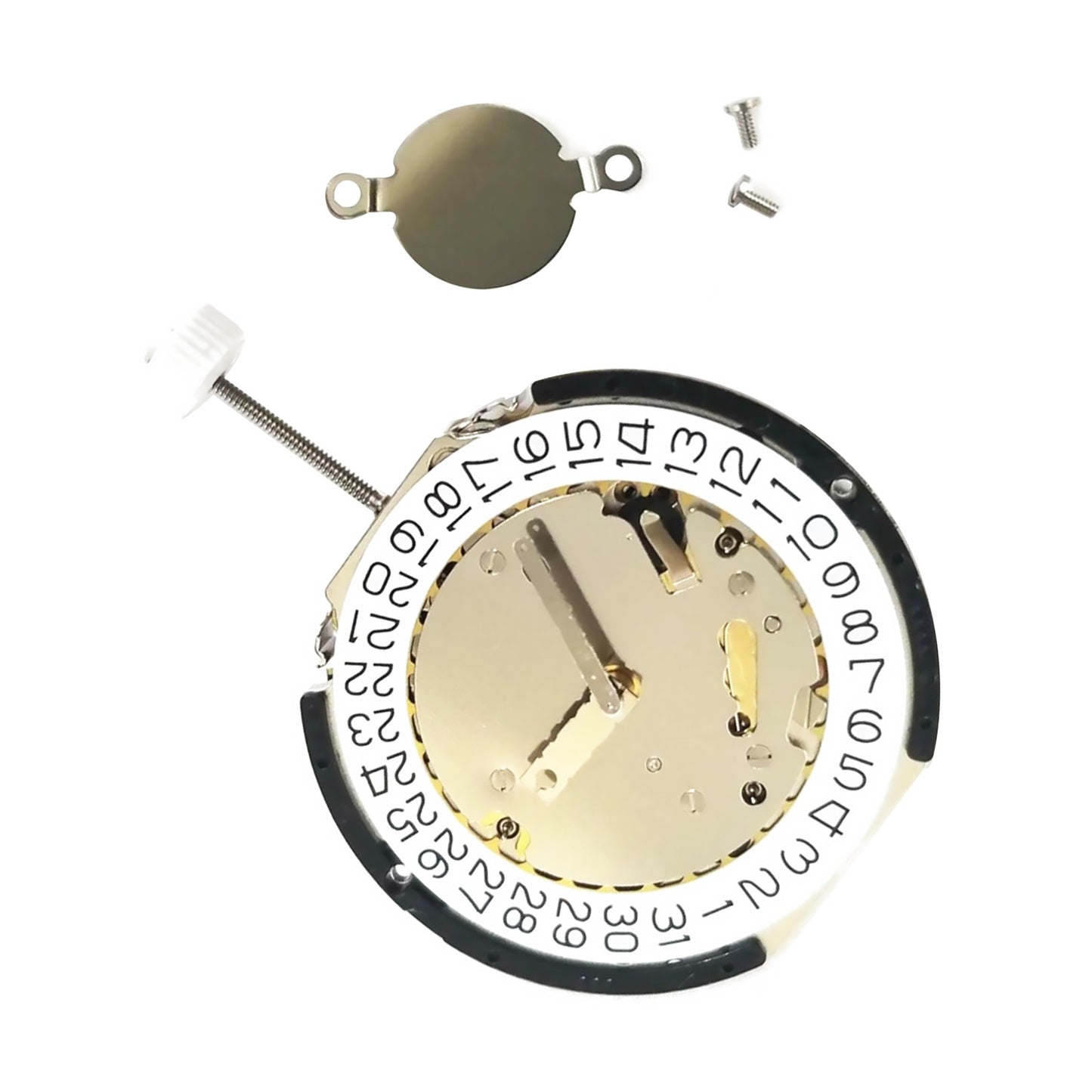 5 Jewels Date at 3 Quartz Chronograph Watch Movement 3 Hands For Ronda 3540.D