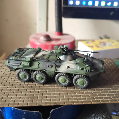 Homemade 1/72 Russian Btr80a Armor Tank Finished Tank Model Ornament Toys