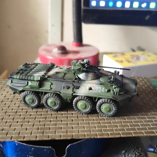 Homemade 1/72 Russian Btr80a Armor Tank Finished Tank Model Ornament Toys