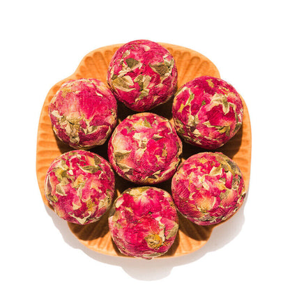 2Pcs Handmade Yunnan Tea Ball Flower Scented Jasmine Osmanthus Lily Rose Tea