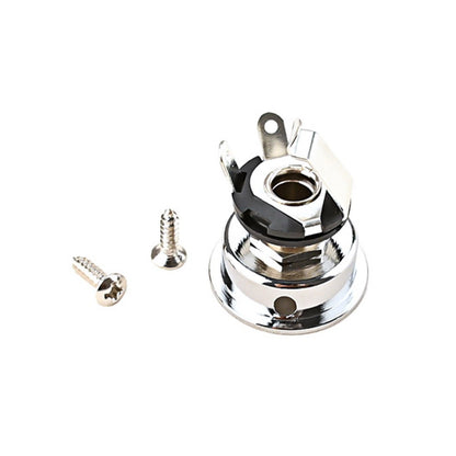 Socket Jack Plate Holder w/ 2 Screws For TL Electric Guitar Replacement Parts