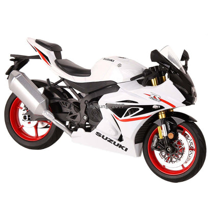 1:9 Suzuki GSX-1000R Motorcycle Model Diecast Toy Vehicle Toys for Boys White