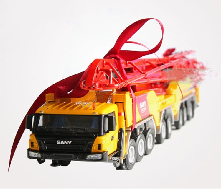 1:50 SANY 86M TUCK MOUNTED CONCRETE PUMP Constuction Equipment Diecast Model