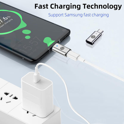 35W USB-C Male to iOS Female Adapter + lanyard For iPhone 15 Pro Max 15 Plus Lot