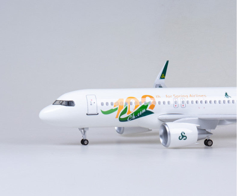47CM 1:80 Spring Airlines AIRBUS A320neo Airplane Landing Gear Resin Model