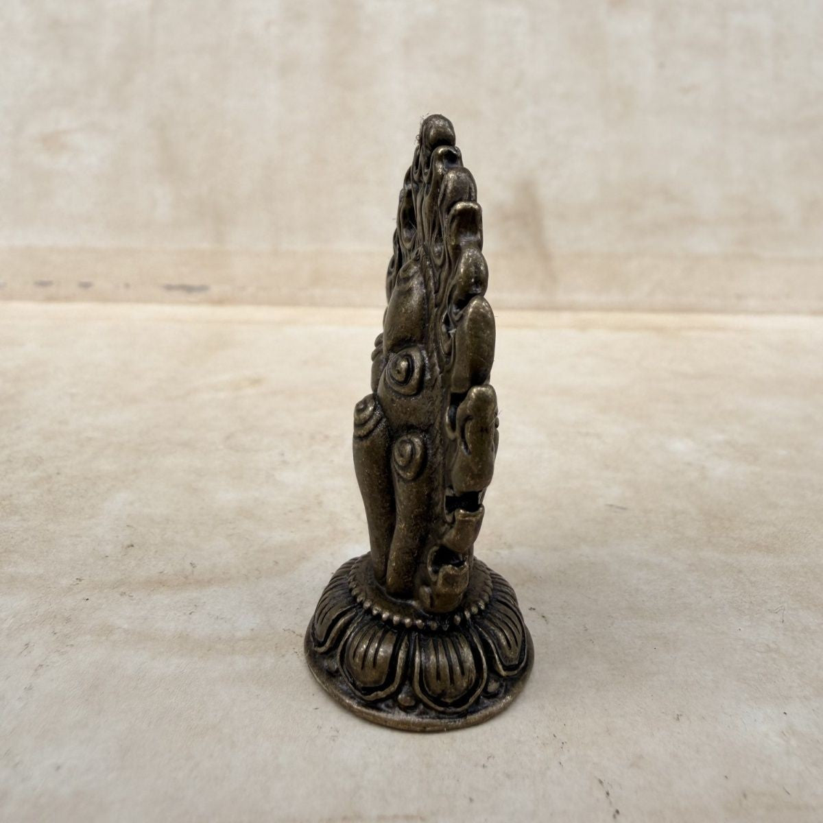 Old Mani Jewel Statue Altar Ornament Buddhist Ritual Desk Decor