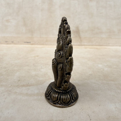 Old Mani Jewel Statue Altar Ornament Buddhist Ritual Desk Decor