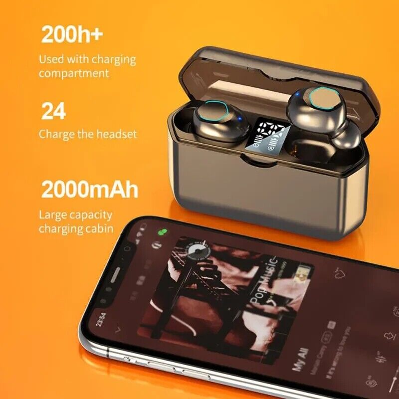 2023 Bluetooth Earbud Headset TWS 5.3 Wireless Earphone Invisible for All Phone