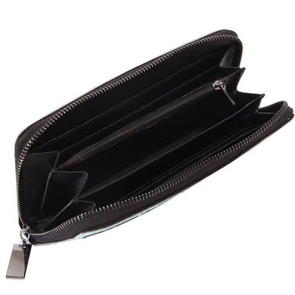 Cork Three Fold Long Wallet Fashion Credit Card Holder Clutch Purse Money Bags