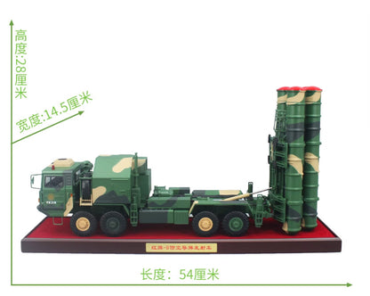 1:25 54CM CASIC HQ-9 Air Defense Missile Launch Vehicle Launcher Diecast Model