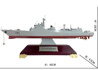 1:350 45CM Guided Missile Destroyer 052C 171 Battle Ship Diecast Warship Model