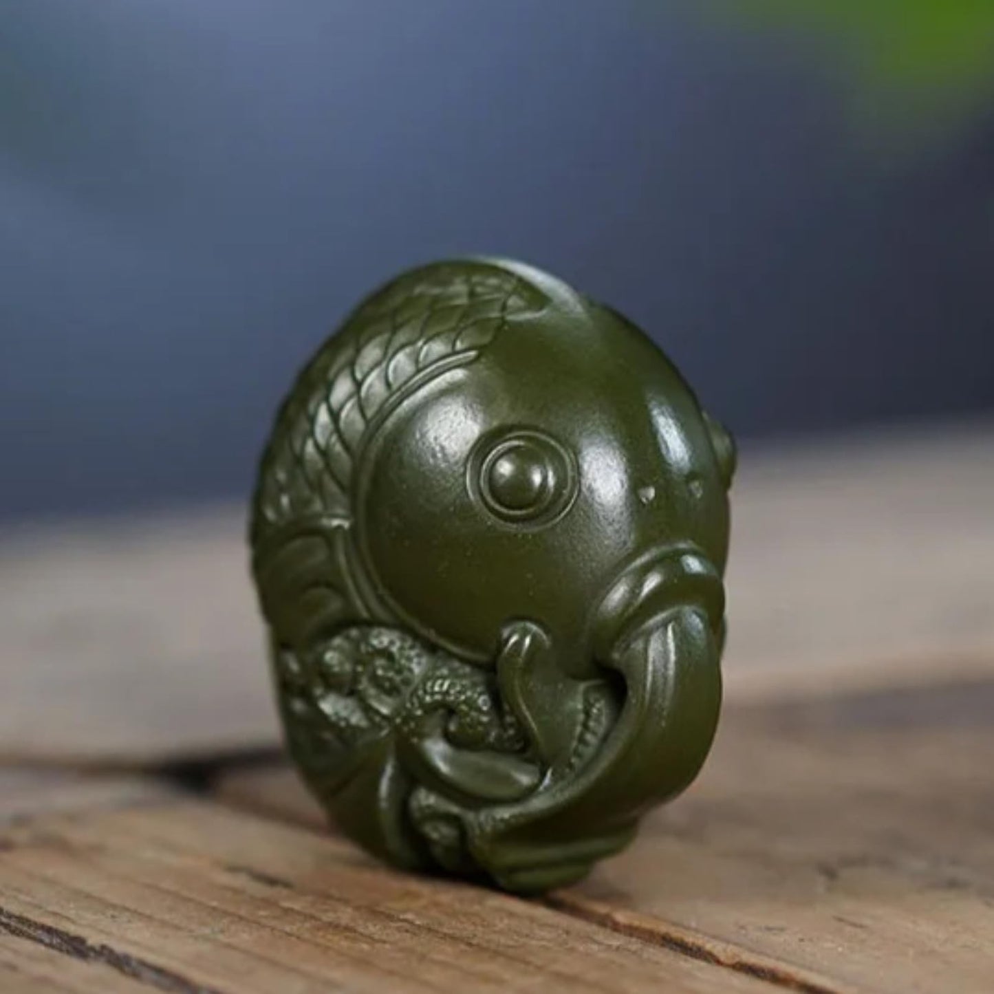Purple Clay Fish Tea Pet Tea Play Ornaments 4.2cm Tea Table Decoration Statue