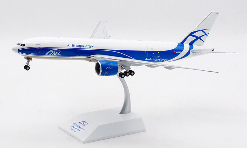 1:200 32CM JC Wings AirBridgeCargo BOEING 777-200LRF Airplane Diecast Model