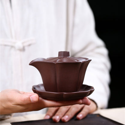 True Yixing Zisha Tea Pot With Lid Infuser Matching Tea Cup Travel Tea Set Pots