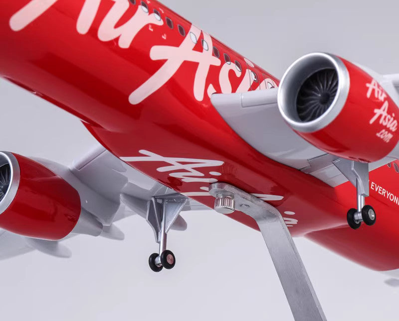 47CM 1:80 Air Asia AIRBUS A320neo Airplane Landing Gears Resin Aircraft Model