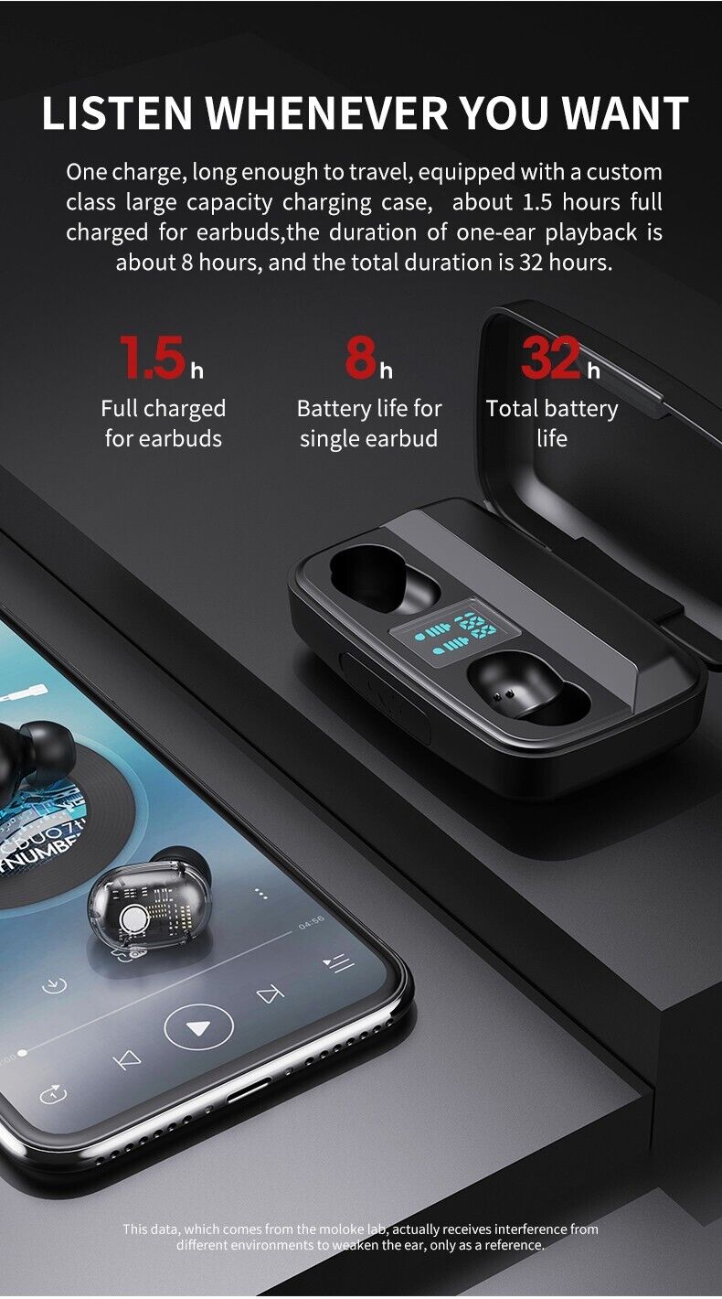 Audifonos Bluetooth 5.0 Inalambricos Auriculares para Telefonos Celular Tabet