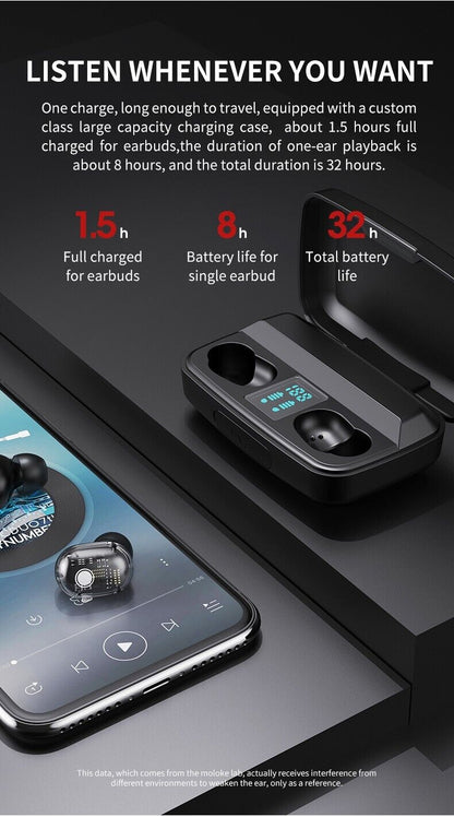 Audifonos Bluetooth 5.0 Inalambricos Auriculares para Telefonos Celular Tabet