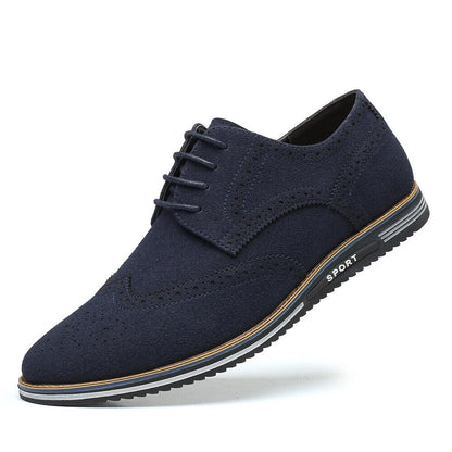 Men Suede Shoes Blue Shoes Men Flats Men Sneakers Casual Men Shoes