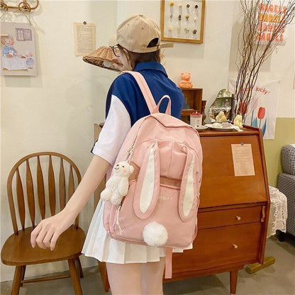 Backpack Large School Bag College Laptop Rucksack Student Pouch Polyester Nylon
