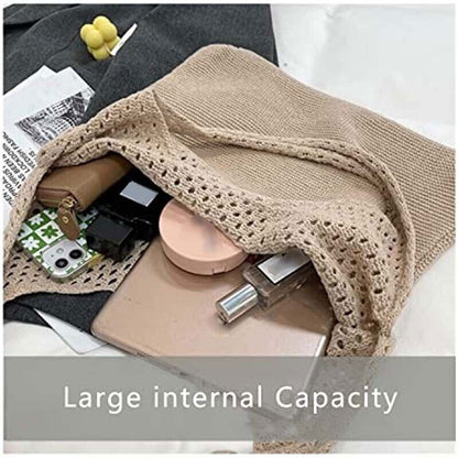 Womens Summer Beach Handbag Woven Shoulder Bag Large Tote Shopping Bag