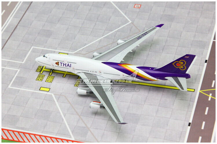 1:400 JC Wings THAI BOEING 747-400 Passenger Airplane Diecast Aircraft Model