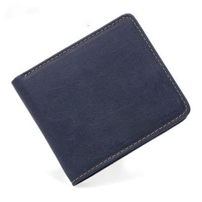 Leather Card Clamps Men's Wallet Card&ID Holder Bag Purse Cash Clip Billfold Bag