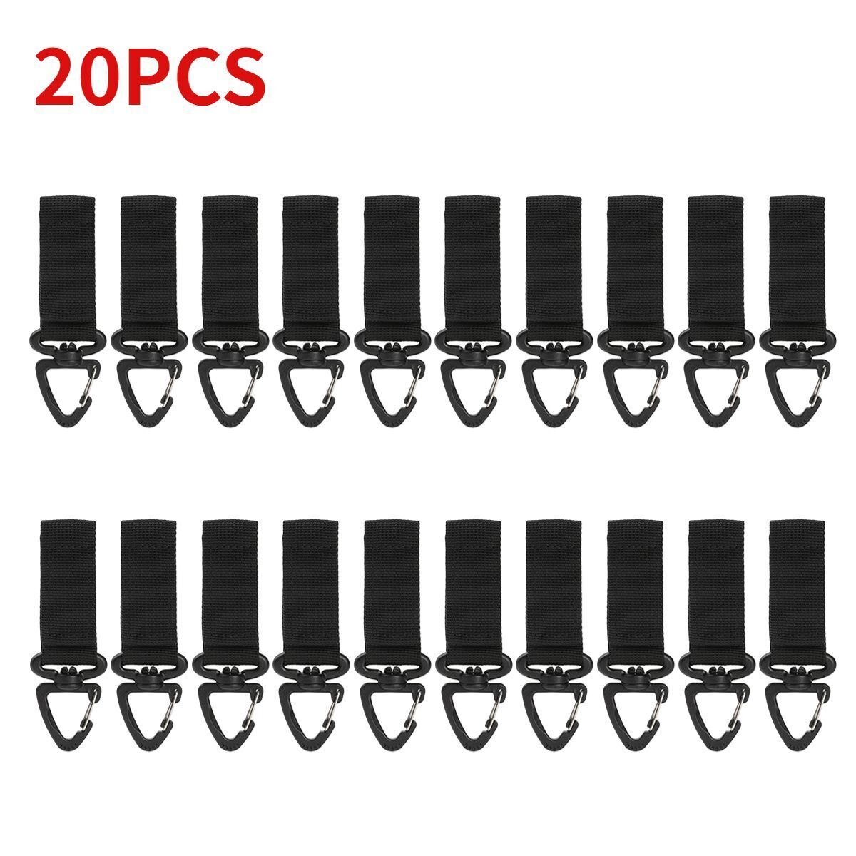 Outdoor Tactical Gloves Hooks Triangle Backpack Hanging Buckle Nylon Keychain