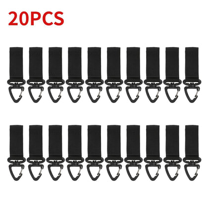 Outdoor Tactical Gloves Hooks Triangle Backpack Hanging Buckle Nylon Keychain