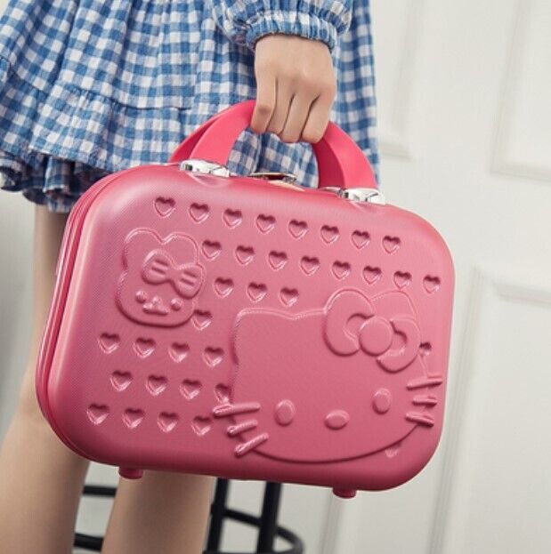 14 Inch Hello Kitty Cosmetic Case Box Beauty Makeup Bag Organizer Cartoon Hellok
