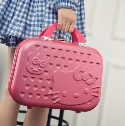 14 Inch Hello Kitty Cosmetic Case Box Beauty Makeup Bag Organizer Cartoon Hellok