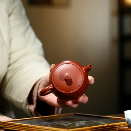 150ml Marked Tea Pot 7 Infuser Holes Real Yixing Zisha Dahongpao Clay Carved Pot